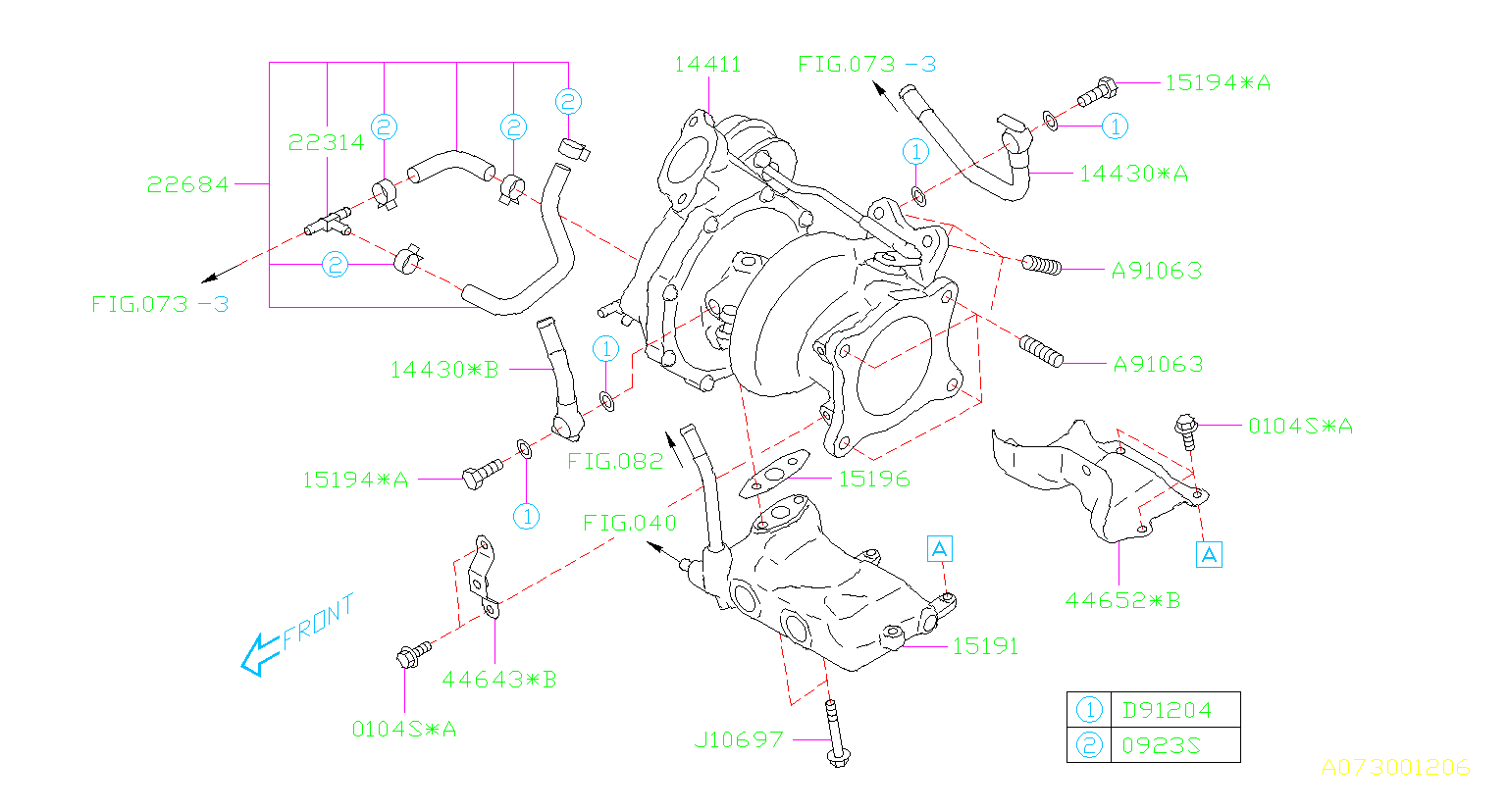 Subaru WRX Vacuum Line Adapter - 22314AA320 | Subaru Part Wholesale